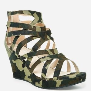 Camouflage Wedge Sandle